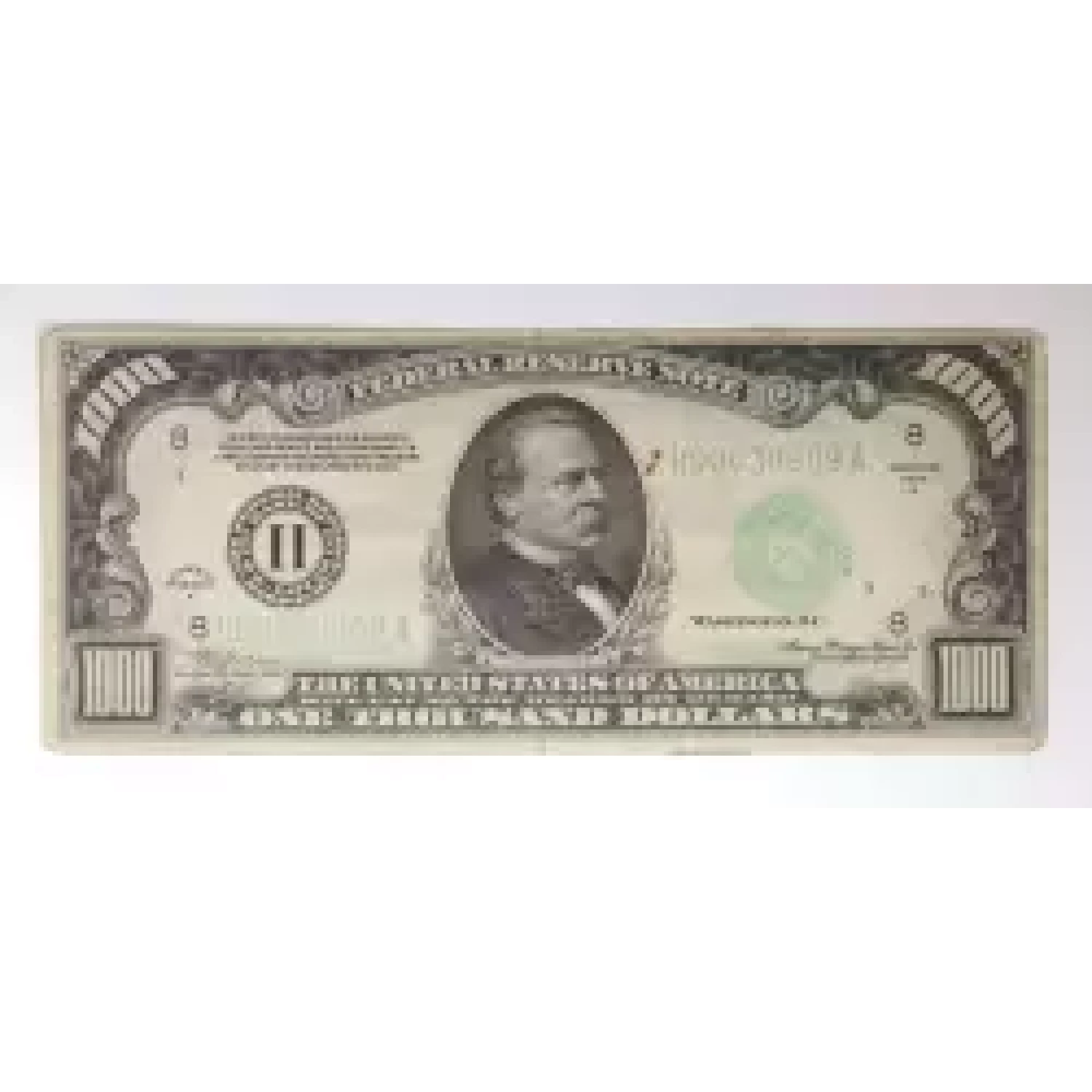 $1,000 1934  High Denomination Notes 2211-H