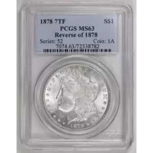 1878 7TF $1 Reverse of 1878 (2)