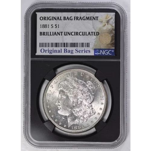1881 S Morgan Silver Dollar NGC BU Bag Series (2)