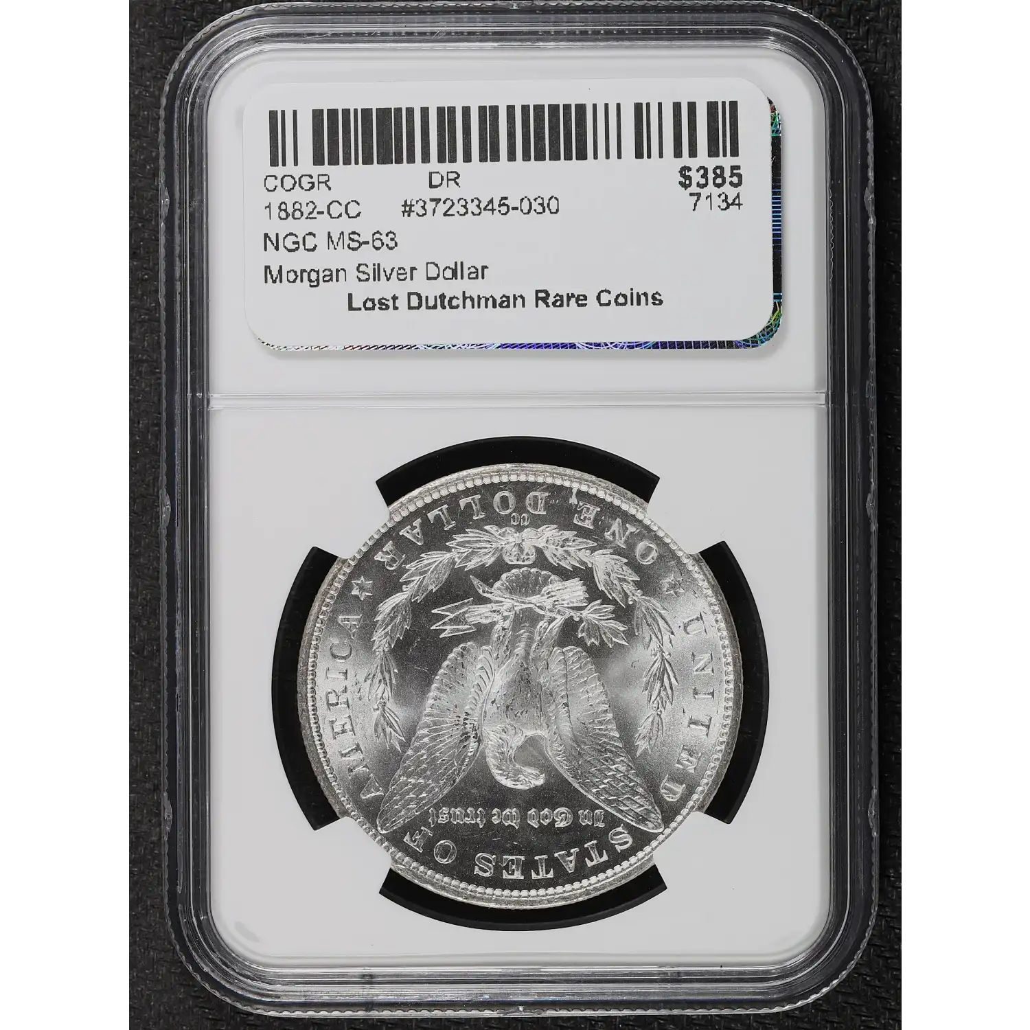 1882-CC Morgan Silver Dollar NGC MS-63 - Lost Dutchman Rare Coins