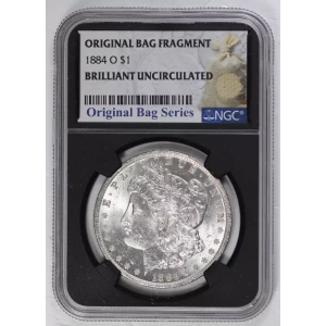 1884 O Morgan Silver Dollar NGC BU Original Bag Series 