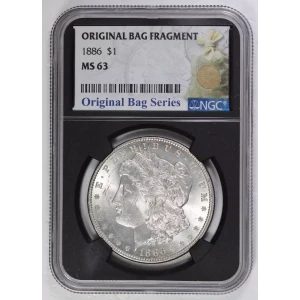 1886 Morgan Silver Dollar NGC MS63 Original Bag Series 