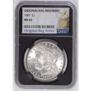 1887 Morgan Silver Dollar NGC MS63 Original Bag Series 