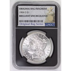 1904 O Morgan Silver Dollar NGC BU Bag Series (2)