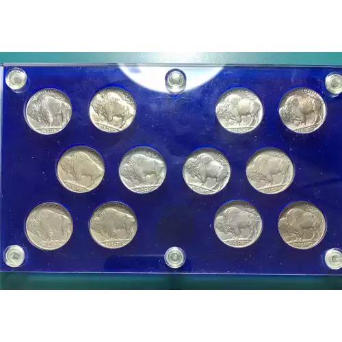 1934 - 1938 D Buffalo Nickel Short Set