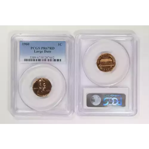 1960 Lincoln Cent PCGS PF67RD