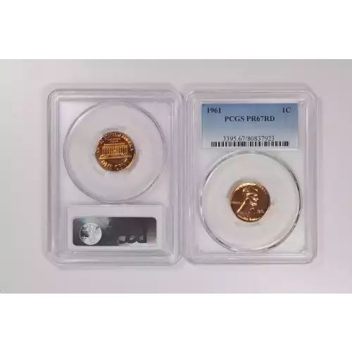 1961 Lincoln Cent PCGS PF67RD
