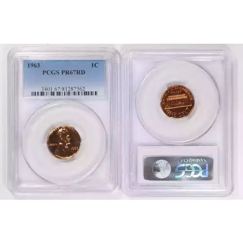 1963 Cent PCGS PF67RD