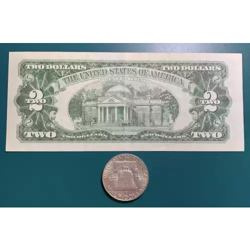 1963 Red Seal $2 & 1963 Franklin Half Dollar (3)