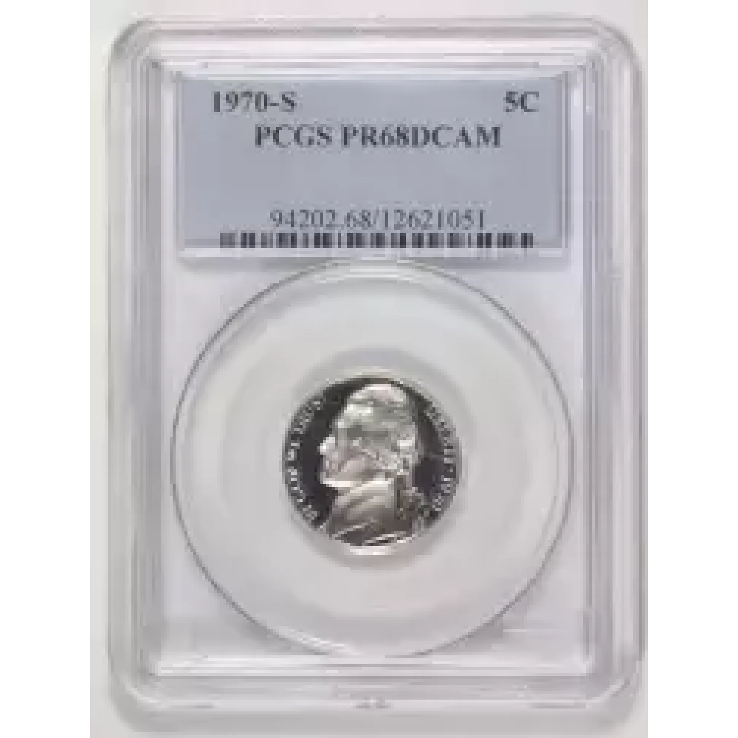 1970-S Nickel Jefferson PCGS PR-68 DCAM - Lost Dutchman Rare Coins