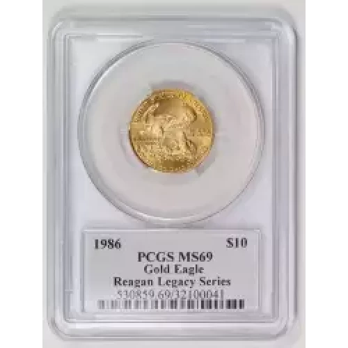 1986 $10 Gold Eagle Michael Reagan (2)
