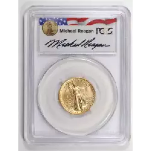 1987 $10 Gold Eagle Michael Reagan