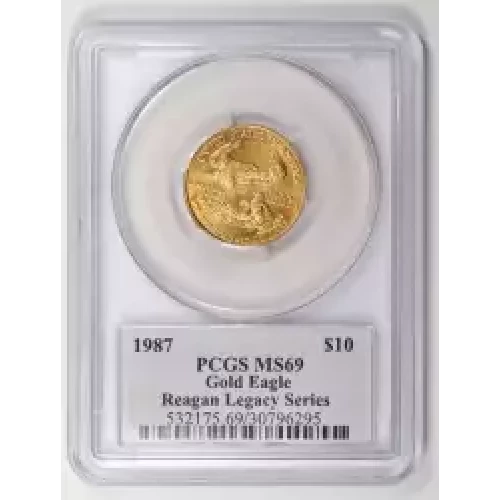 1987 $10 Gold Eagle Michael Reagan (2)
