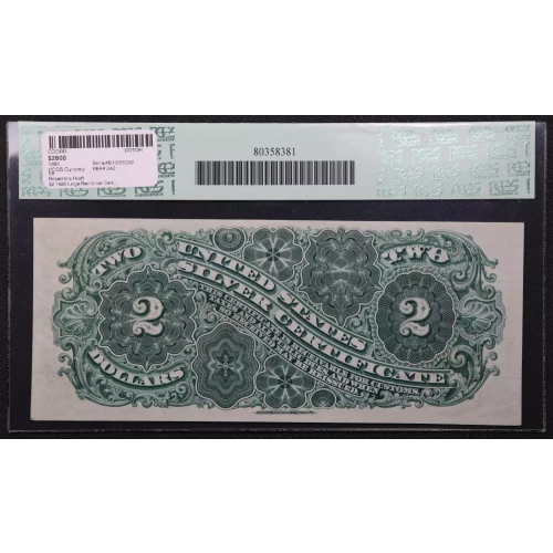 $2 1886 Large Red Silver Certificates 242 (2)