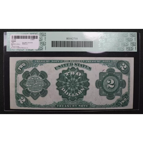 $2 1891 Small Red Treasury or Coin Notes 357