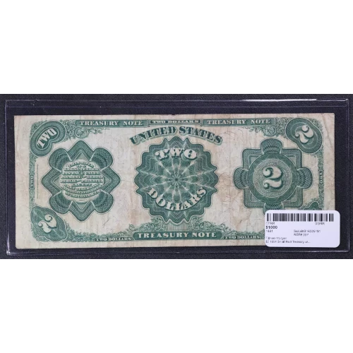 $2 1891 Small Red Treasury or Coin Notes 357 (3)