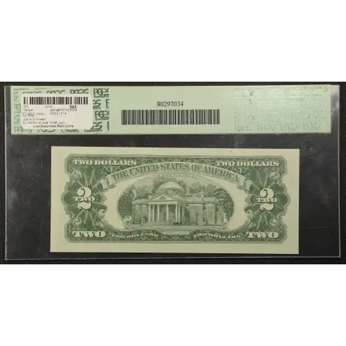 $2 1963-A red seal. Small Legal Tender Notes 1514* (2)