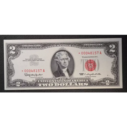 $2 1963 red seal. Small Legal Tender Notes 1513*
