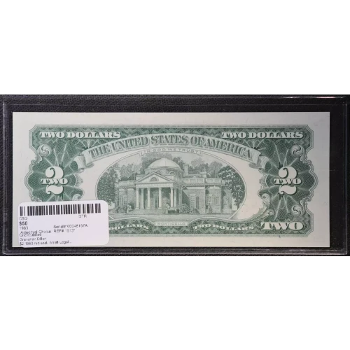 $2 1963 red seal. Small Legal Tender Notes 1513* (2)
