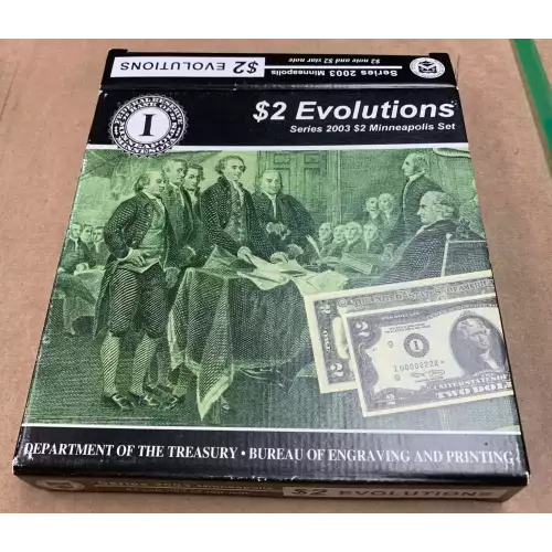 $2 2003 Green seal Small Size $2 Federal Reserve Notes 1937-I* (5)