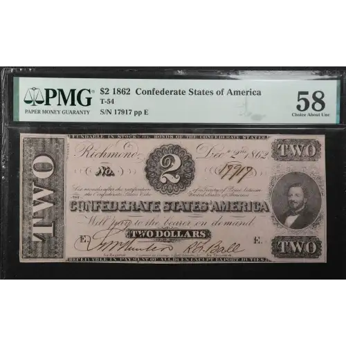$2   Issues of the Confederate States of America CS-54
