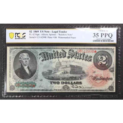 $2  Large Red Legal Tender Issues 42 (2)