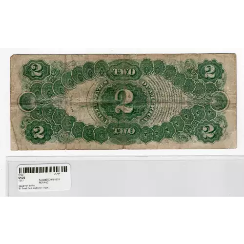 $2  Small Red, scalloped Legal Tender Issues 60