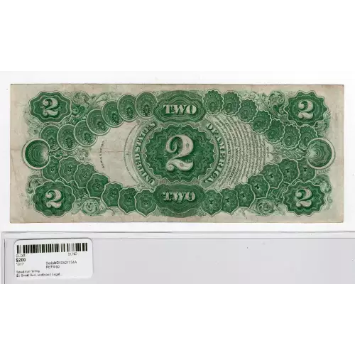 $2  Small Red, scalloped Legal Tender Issues 60