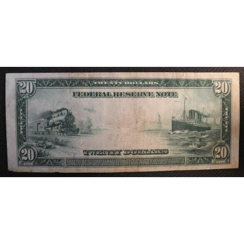$20 1914 Red Seal Federal Reserve Notes 1011A