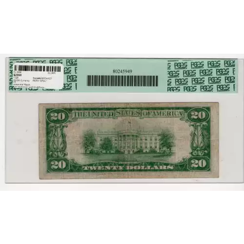 $20 1929 brown seal Small Federal Reserve Bank Notes 1870-L*