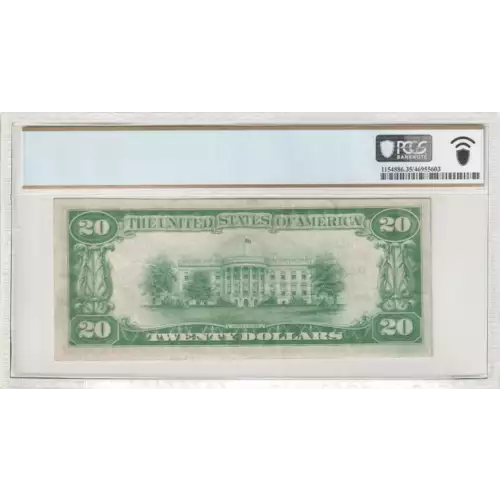 $20 1929 small brown seal. Small National Bank Notes 1802-1 (3)