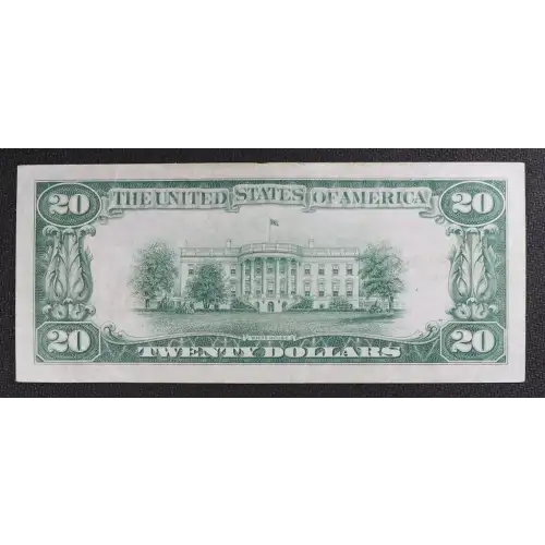 $20 1929 small brown seal. Small National Bank Notes 1802-2 (2)