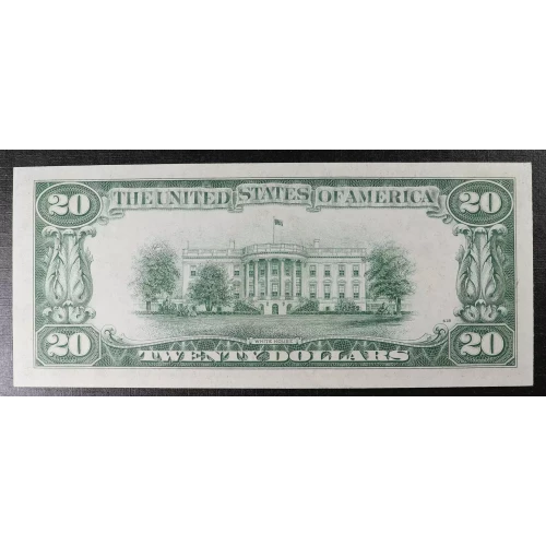 $20 1934-A. blue-Green seal. Small Size $20 Federal Reserve Notes 2055-G