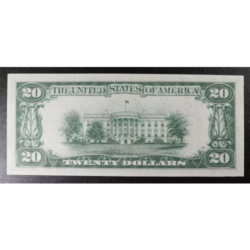 $20 1934-A. blue-Green seal. Small Size $20 Federal Reserve Notes 2055-G (2)