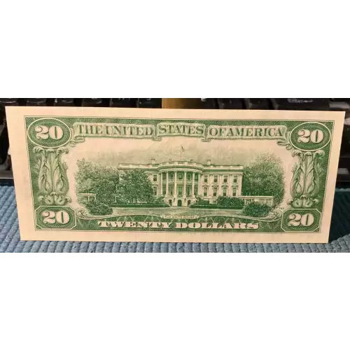 $20 1950 blue-Green seal. Small Size $20 Federal Reserve Notes 2059-A (2)