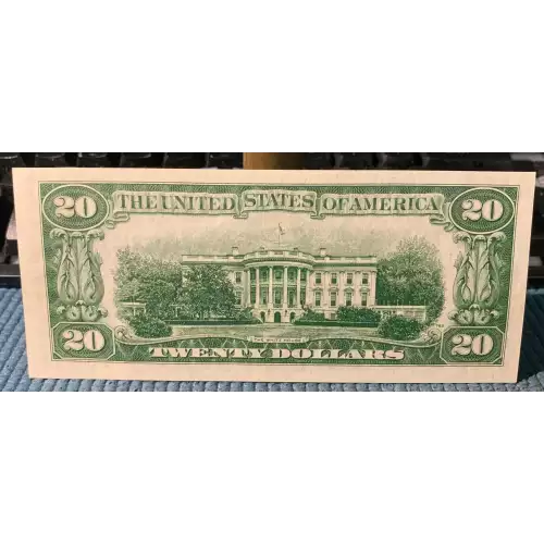 $20 1950 blue-Green seal. Small Size $20 Federal Reserve Notes 2059-A (3)