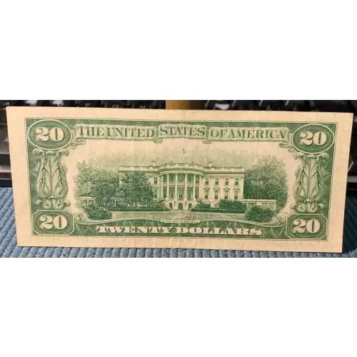 $20 1950 blue-Green seal. Small Size $20 Federal Reserve Notes 2059-B*