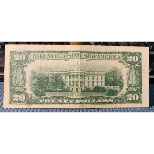 $20 1950 blue-Green seal. Small Size $20 Federal Reserve Notes 2059-C* (3)