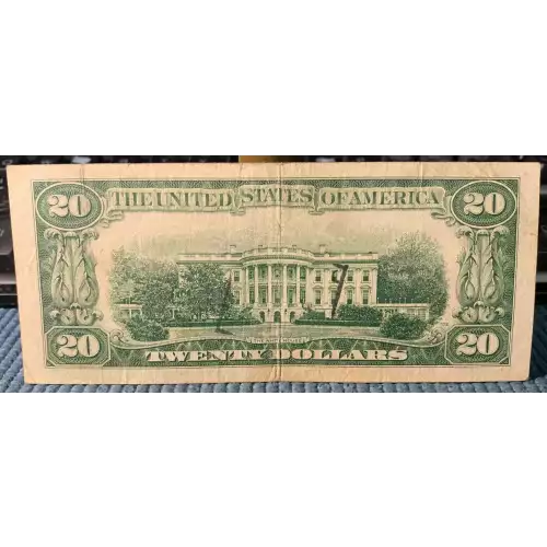 $20 1950 blue-Green seal. Small Size $20 Federal Reserve Notes 2059-H* (3)