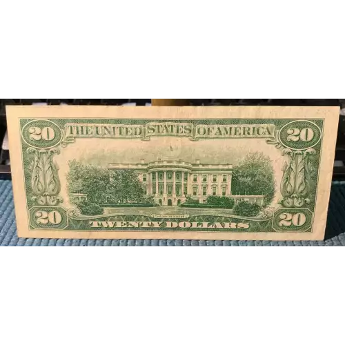 $20 1950 blue-Green seal. Small Size $20 Federal Reserve Notes 2059-L (3)