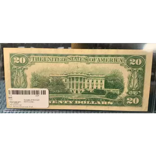 $20 1950 blue-Green seal. Small Size $20 Federal Reserve Notes 2059-L