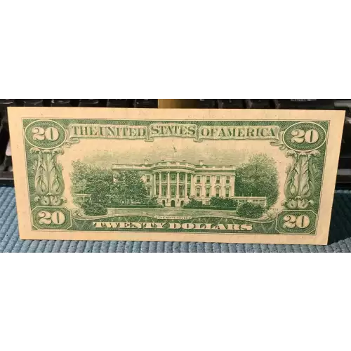 $20 1950 blue-Green seal. Small Size $20 Federal Reserve Notes 2059-L