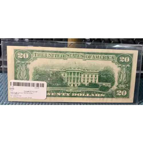 $20 1950 blue-Green seal. Small Size $20 Federal Reserve Notes 2059-L* (2)