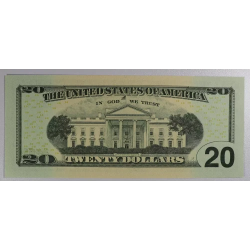 $20 2004 blue-Green seal. Small Size $20 Federal Reserve Notes 2090-J* (2)