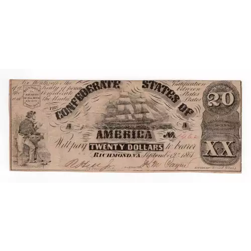 $20   Issues of the Confederate States of America CS-18