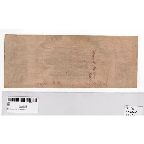 $20   Issues of the Confederate States of America CS-18