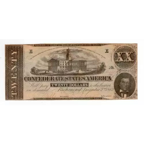 $20   Issues of the Confederate States of America CS-51