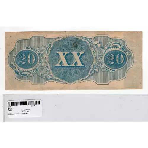 $20   Issues of the Confederate States of America CS-51 (2)