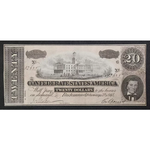 $20   Issues of the Confederate States of America CS-67 (2)