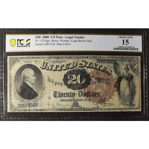 $20  Large Brown Legal Tender Issues 132